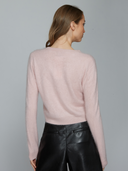 L/S Brushed Baby Cardigan in Puff