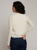 Sheer Dot Cardigan in Muslin