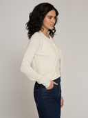 Sheer Dot Cardigan in Muslin