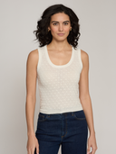 Women's Sheer Dot Tank in Muslin | Autumn Cashmere | SK14626