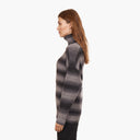 Relaxed Space Dye Shaker Turtleneck in Nightfall