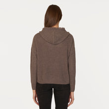 Load image into Gallery viewer, Boxy Shaker Fringe Hoodie w/ Snaps in Mulch
