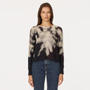 Bleached Distressed Scallop Shaker in Black