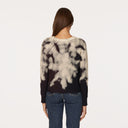 Bleached Distressed Scallop Shaker in Black