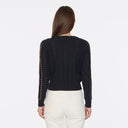 Cable Crew W/ Multi Color Lacing in Navy