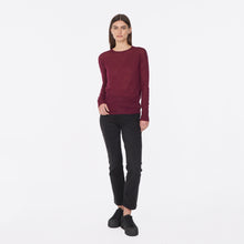 Load image into Gallery viewer, Distressed Sheer Crew in black
