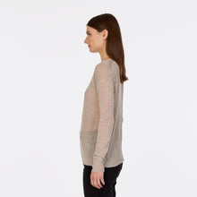 Load image into Gallery viewer, Distressed Sheer Crew in Pita