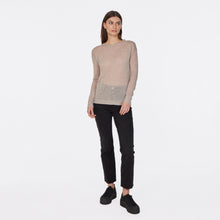Load image into Gallery viewer, Distressed Sheer Crew in Pita