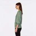 Puff 3/4 Sleeve Crew in Jade