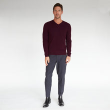 Load image into Gallery viewer, Basic V-Neck in Lava Burgundy