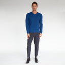 Basic V-Neck in Electric Pale Blue