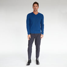 Load image into Gallery viewer, Basic V-Neck in Electric Pale Blue