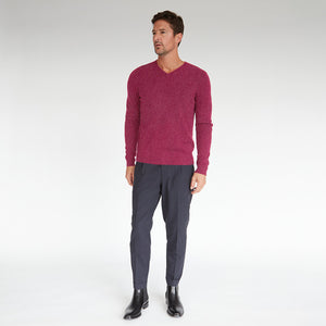 Basic V-Neck in Orchid with Dot
