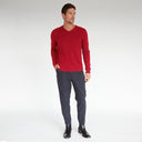 Basic V-Neck in Red
