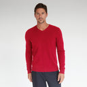 Basic V-Neck in Red