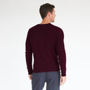 Basic V-Neck in Lava Burgundy