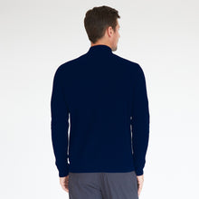 Load image into Gallery viewer, Mock Neck with Shaker Stitch in Navy