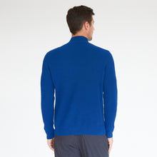Load image into Gallery viewer, Mock Neck with Shaker Stitch in Electric Pale Blue