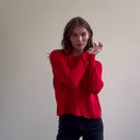 Distressed Scallop Shaker in Pimento