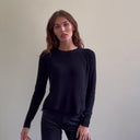 Distressed Scallop Shaker in Black