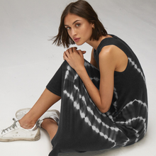 Load image into Gallery viewer, Autumn Cashmere. Tie Dye Maxi Dress in Black. 100% Cashmere.
