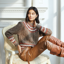 Load image into Gallery viewer, Fairisle Yoke Crew