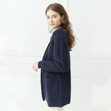 Load image into Gallery viewer, Open Cardigan w/ Pockets in Peacoat