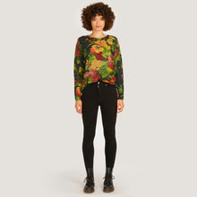 Load image into Gallery viewer, Women&#39;s Vintage Floral Print Crew in Multi by Autumn Cashmere
