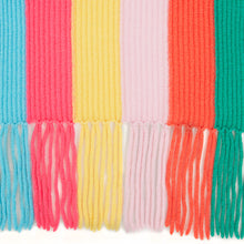 Load image into Gallery viewer, Rainbow Stripe Scarf in Bright Combo by Autumn Cashmere. 100% Cashmere. 