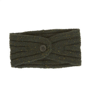 Women's Button Back Head Warmer in Spruce by Autumn Cashmere