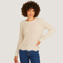 Load image into Gallery viewer, Distressed Scallop Shaker in Natural Neutral Beige by Autumn Cashmere