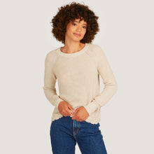 Load image into Gallery viewer, Distressed Scallop Shaker in Natural Neutral Beige by Autumn Cashmere