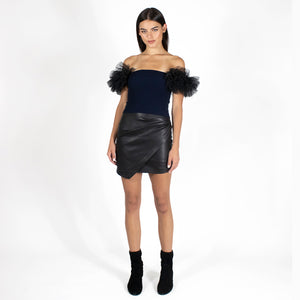 Tulle Off-The-Shoulder