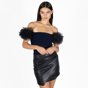 Tulle Off-The-Shoulder