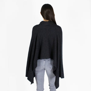 Hybrid Rib Cape in Ebony