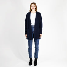 Load image into Gallery viewer, Open Cardigan w/ Pockets in Peacoat