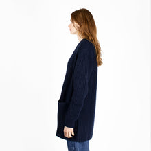 Load image into Gallery viewer, Open Cardigan w/ Pockets in Peacoat