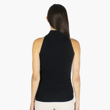Load image into Gallery viewer, Rib Mock Halter in Black