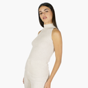 Rib Mock Halter in Natural