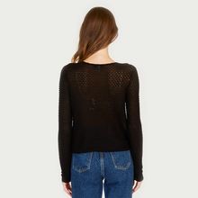 Load image into Gallery viewer, Shadow Diamond Pattern Crew in Black