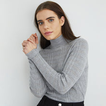 Load image into Gallery viewer, Shadow Stripe Mock Neck