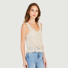 Load image into Gallery viewer, Crochet Cami Top in Hemp
