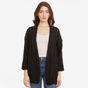 Open Pointelle Duster in Black