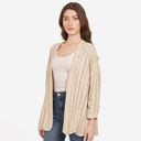 Open Pointelle Duster in Hemp