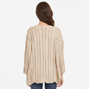 Open Pointelle Duster in Hemp