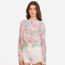 Load image into Gallery viewer, Pointelle Daisy Print Crew