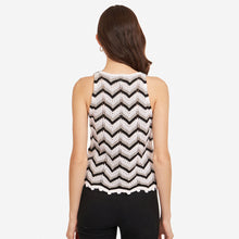 Load image into Gallery viewer, Flame Stitch Button Front Halter in Sweatshirt