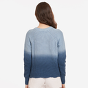 Dip Dye Scallop Shaker Crew in Sky Navy Blue