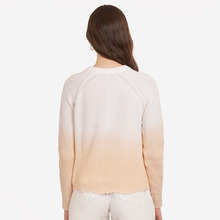 Load image into Gallery viewer, Dip Dye Scallop Shaker Crew in Bleach White/Latte