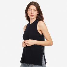 Load image into Gallery viewer, Sleeveless Shaker Crew in Navy Blue